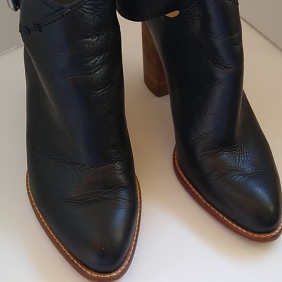 Dolce Vita Black Leather Mule Booties 8.5 - Picture 2 of 14